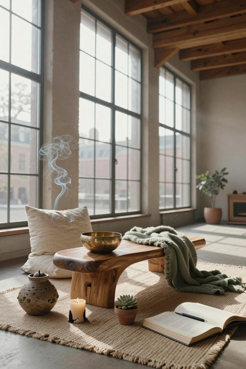 Spiritual Room Ideas - Copenhagen loft with timber beams