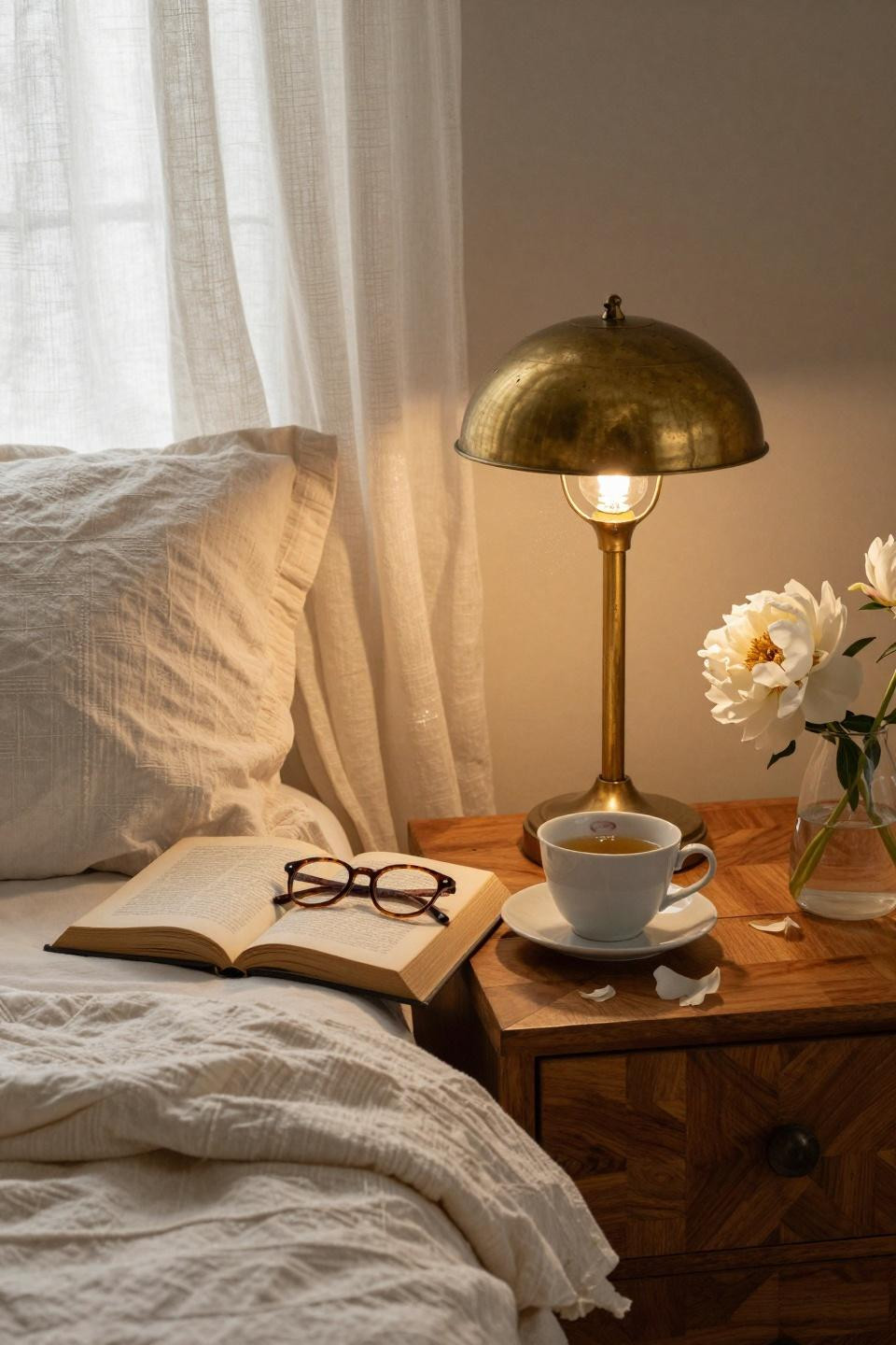 Unique bedroom design showcasing Parisian bedside styling