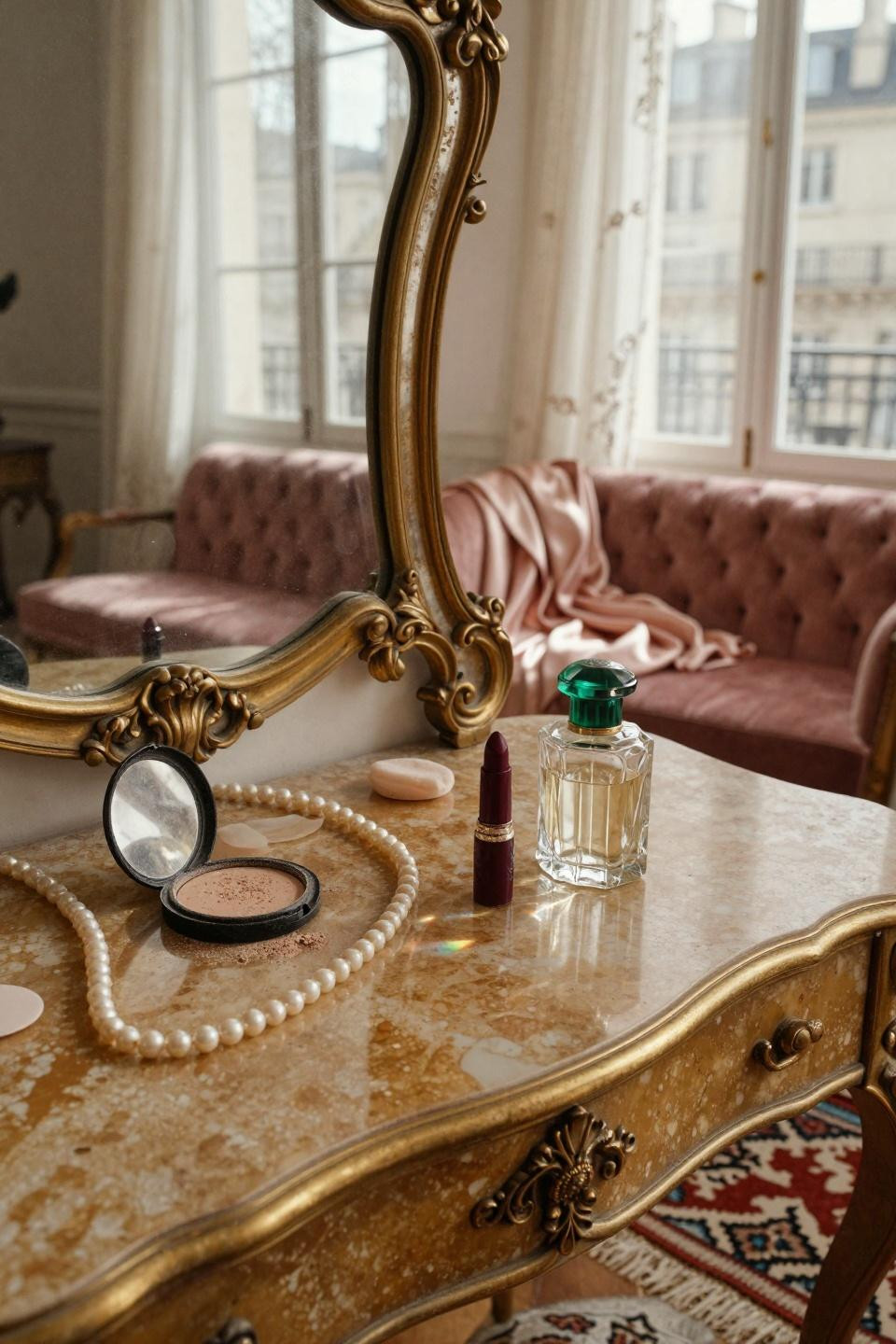 vintage dressing rooms with natural stone surfaces