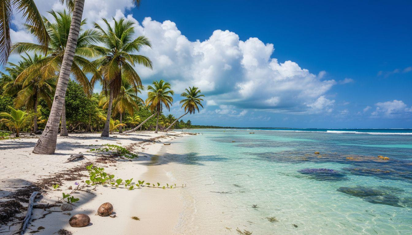 This 12-acre island costs $10 to enter where coral reefs sit steps from shore
