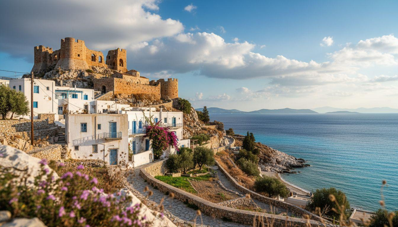 This Greek island keeps 7 medieval castles for 746 residents
