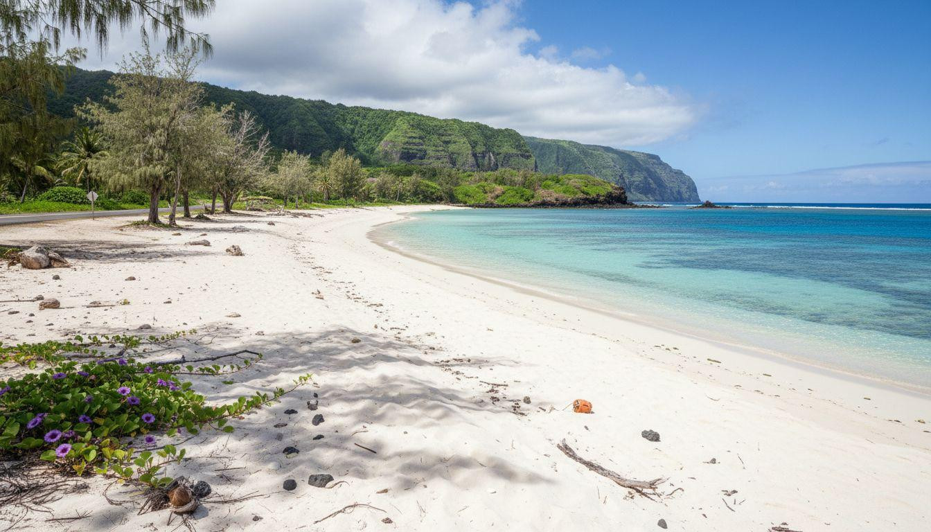 This Molokai crescent stays empty while Maui beaches charge to park
