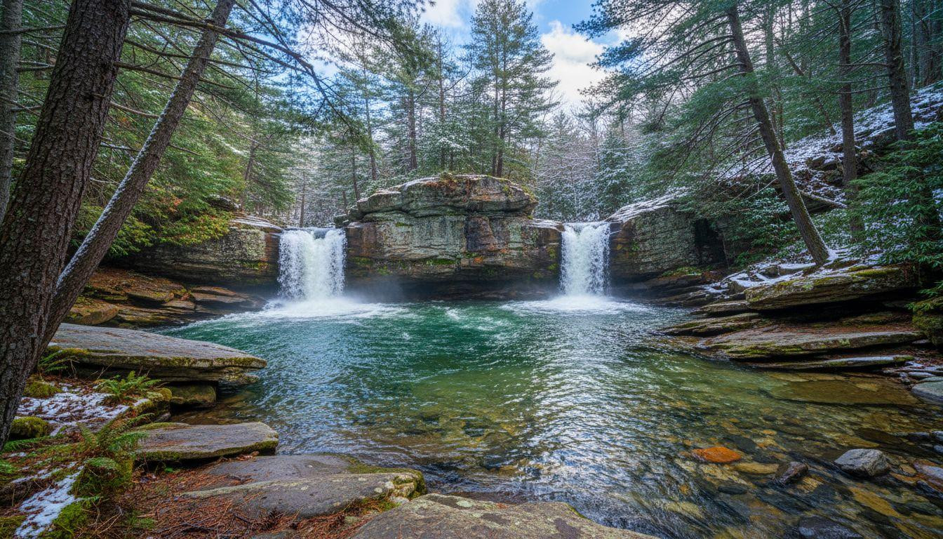 Forget Rainbow Falls crowds and walk to this 30-foot cascade in white pines