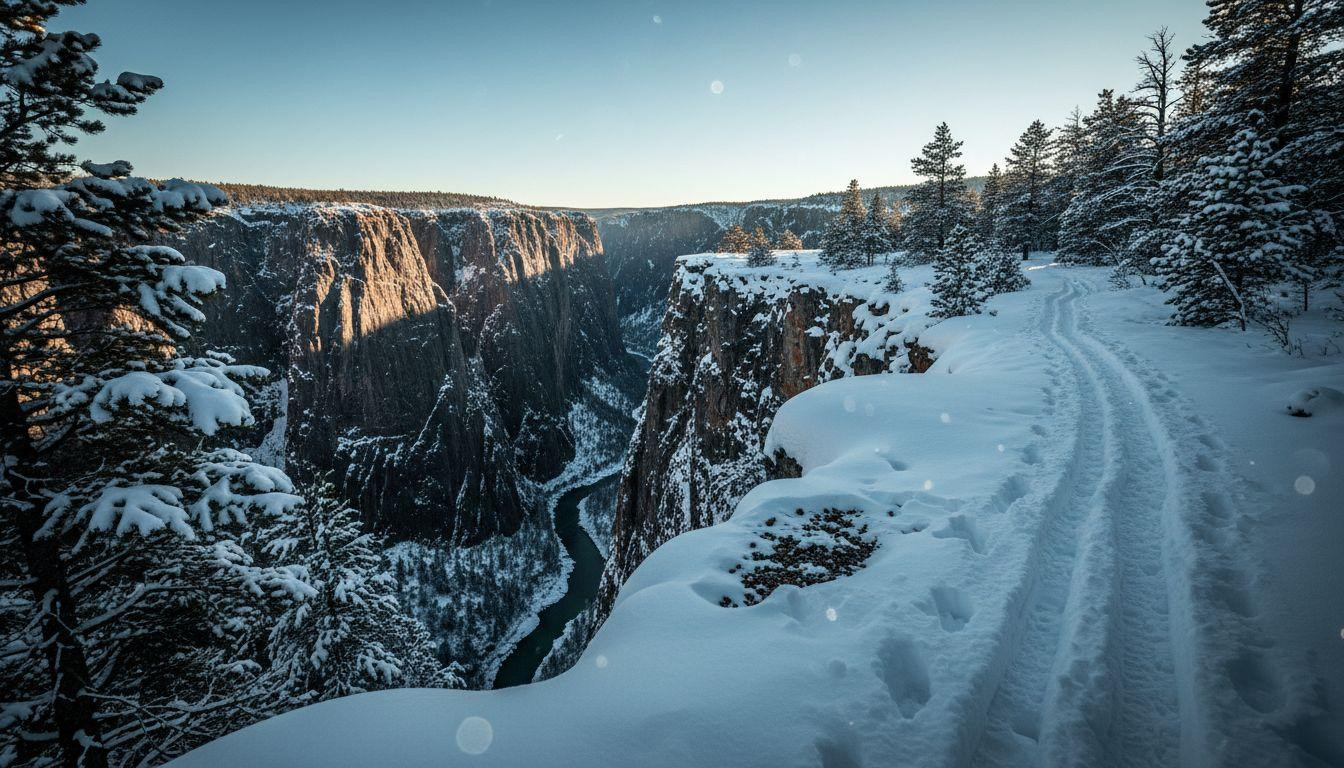 This Colorado canyon drops 2,700 feet and you ski to the edge alone