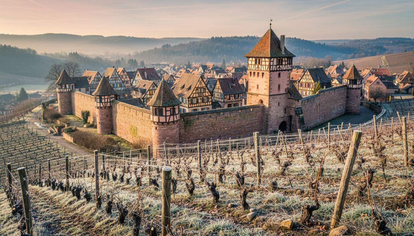 This Alsace wine village hides ramparts from 1291 in vineyard frost