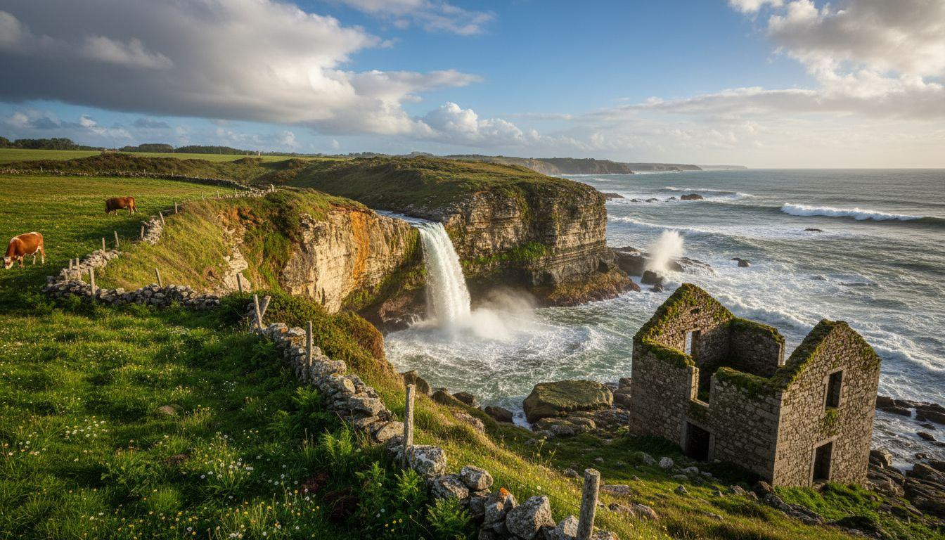 Better than Nervión where 200,000 hike 3 hours and El Bolao drops into ocean waves in 20 minutes