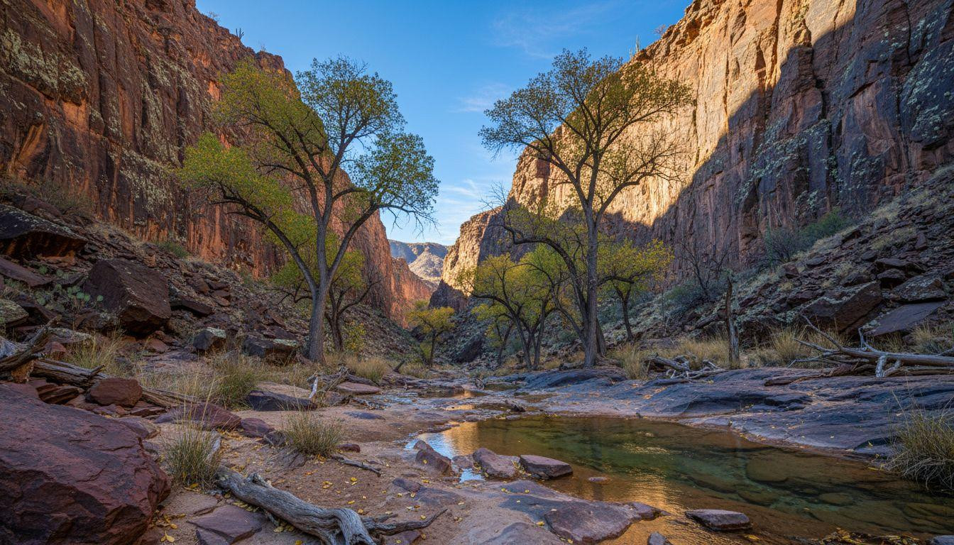 This Texas canyon hides a spring between volcanic walls where cairns vanish
