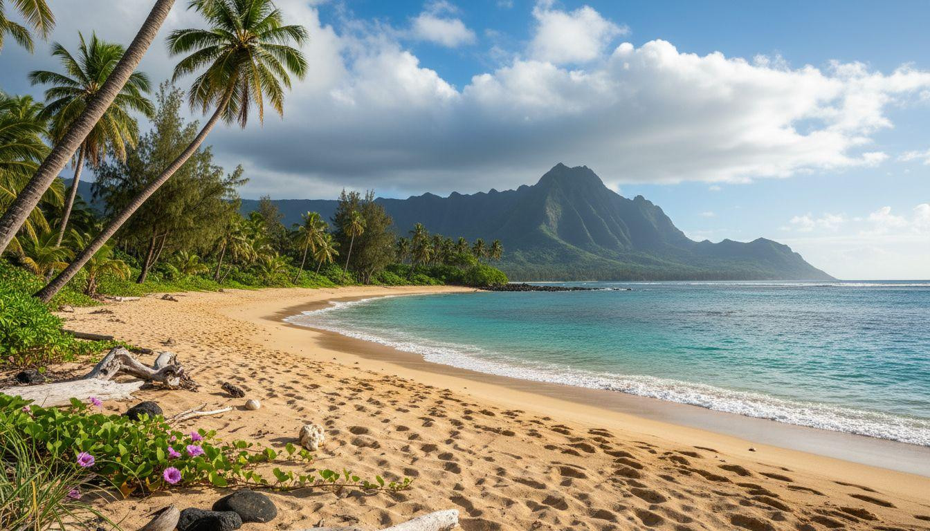 The Kauai beach where you drop passengers because parking doesn't exist