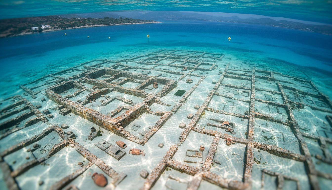 This Greek bay hides 5,000-year-old streets in 4 meters of clear water