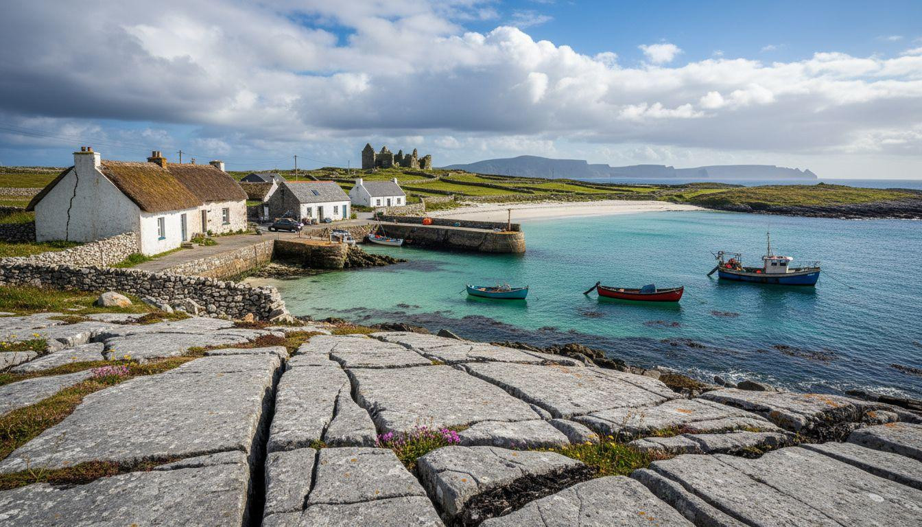 Better than Inis Mór where tour buses crowd roads and Inis Oírr stays bikeable for $32