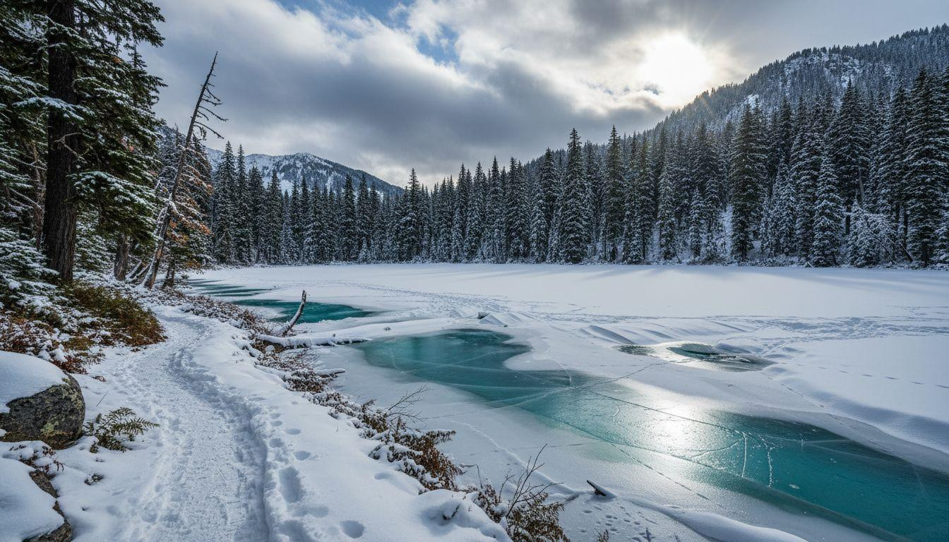 This alpine lake freezes into turquoise glass 50 miles from Seattle