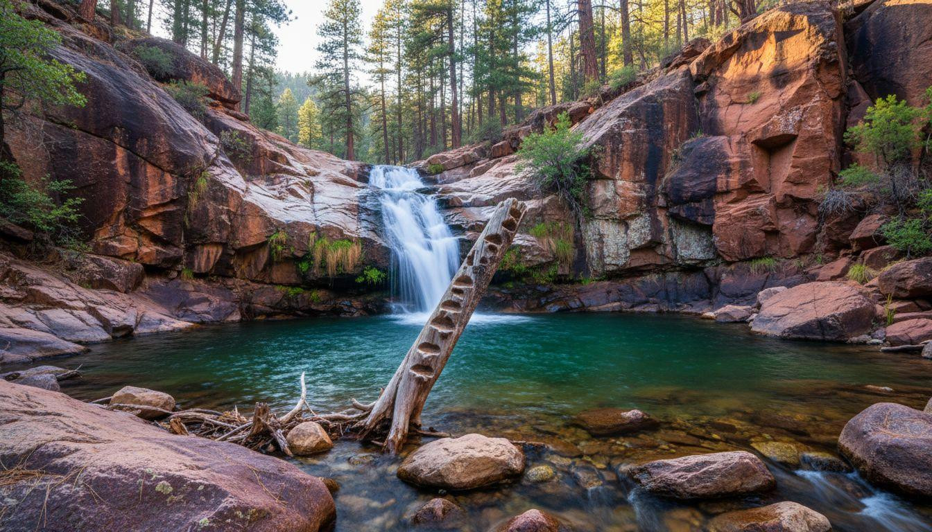 This Arizona creek drops 80 feet into emerald pools where water stays 50°F year-round