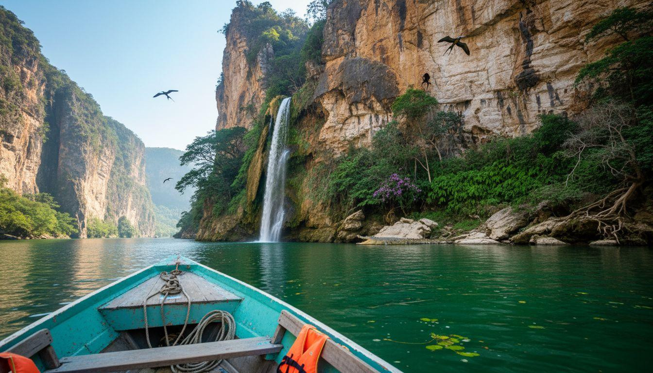 This Mexican canyon costs by boat when Copper Canyon trains charge 0