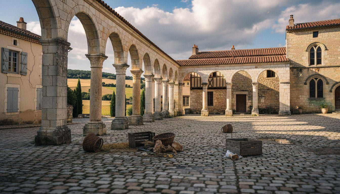 12 bastide villages where medieval arcades frame markets 90 minutes from Toulouse
