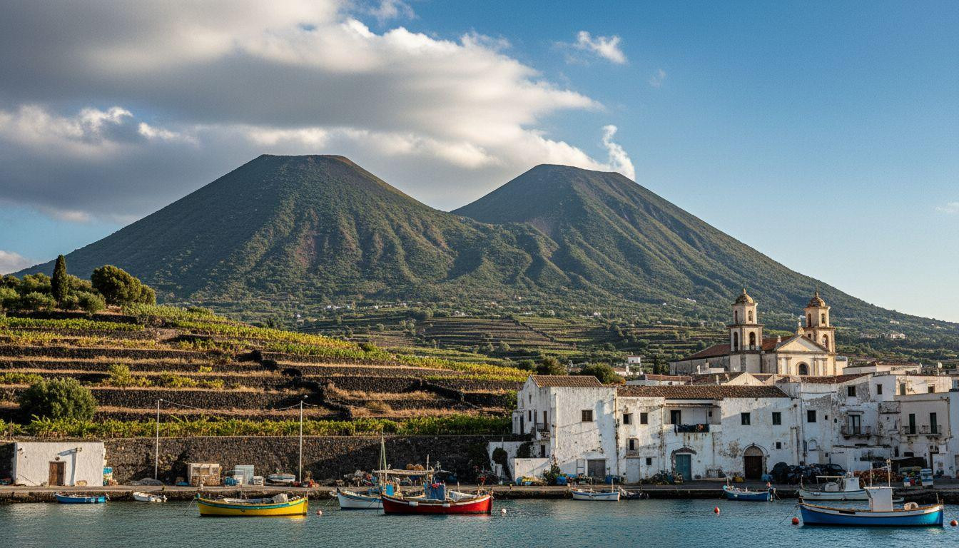 This Italian island has twin volcanic peaks and 2,300 residents who kept it green