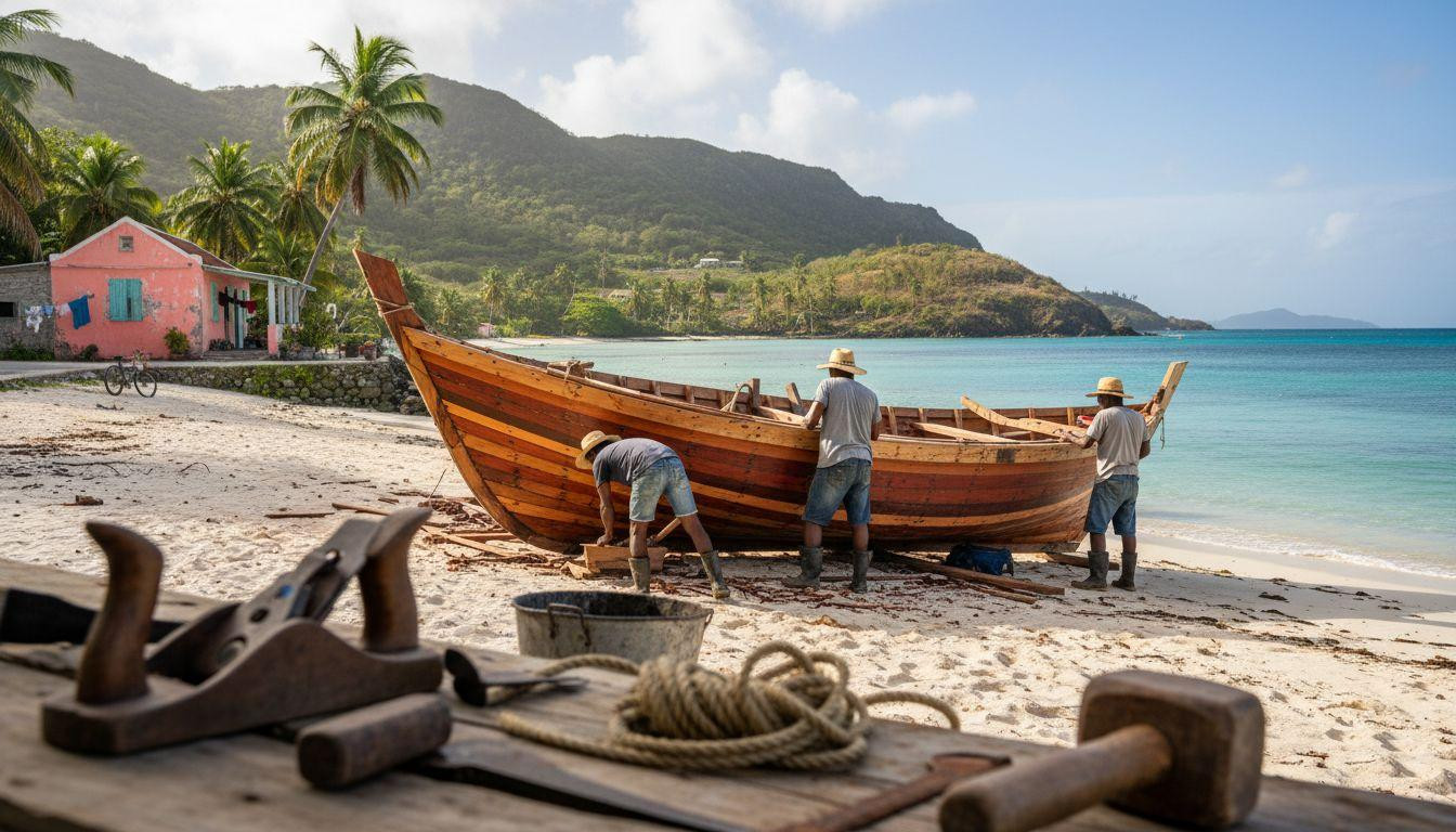 6 Petite Martinique moments where 900 residents keep boat-building alive for free