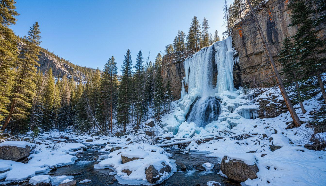 5 frozen waterfalls where Rocky Mountain trails stay empty all winter