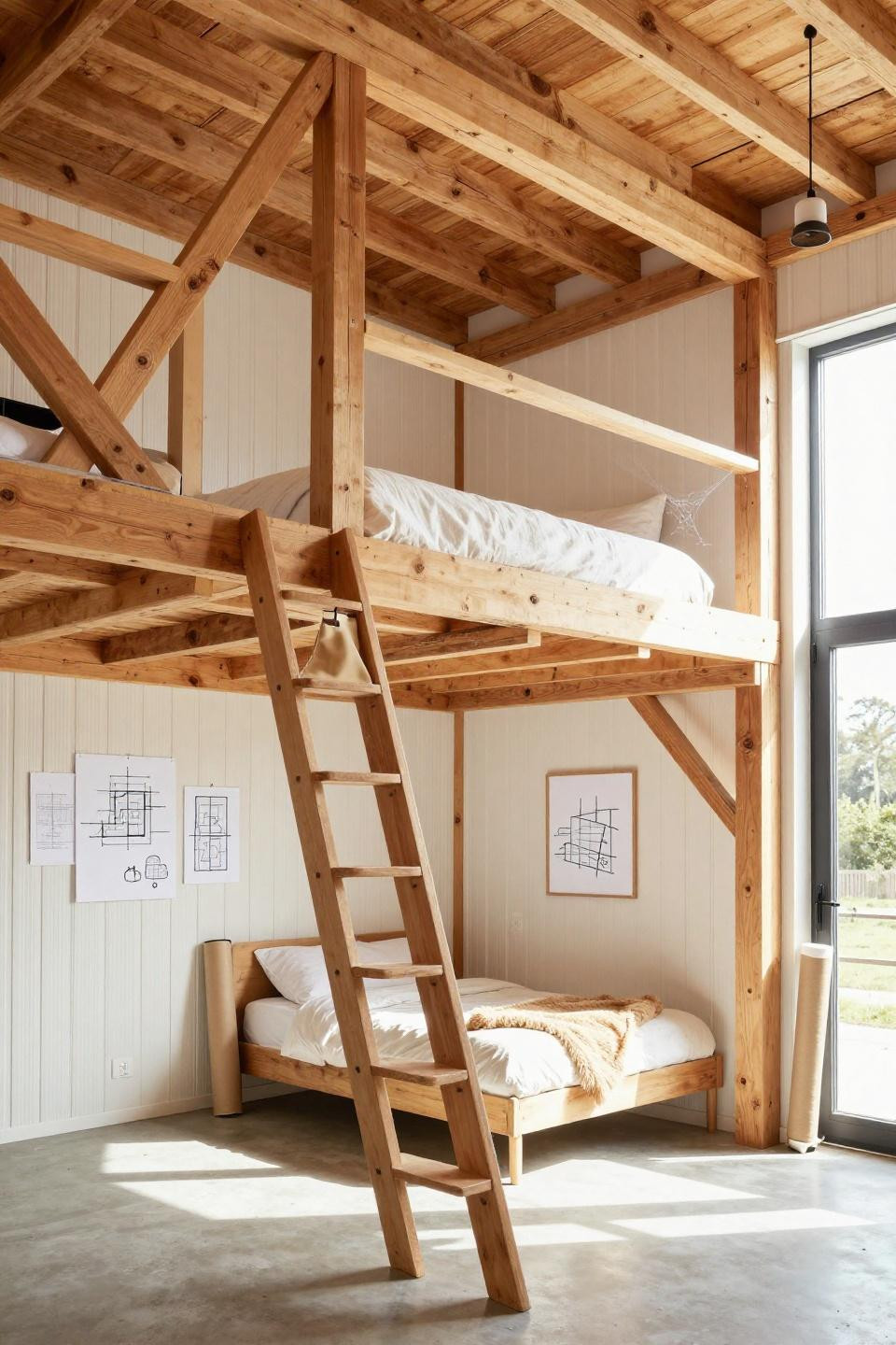 Barn designs ideas - barn loft conversion with Douglas fir timber