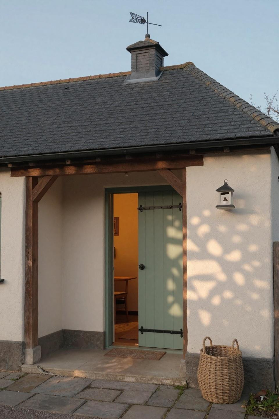 Bloxburg House Ideas Exterior - cream cottage split dutch door