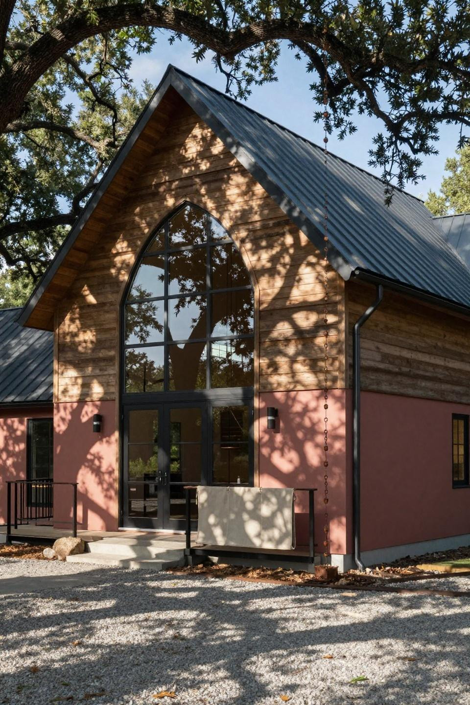Bloxburg Homes Exterior - modern farmhouse bleached cedar