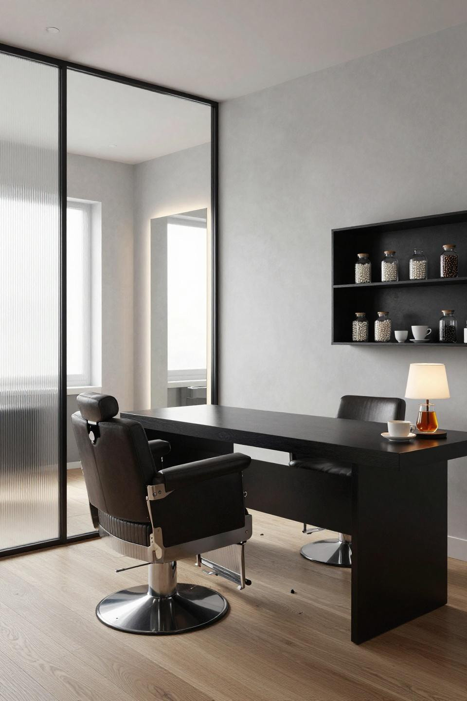 Bloxburg Sewing Machine - Japandi office salon setup