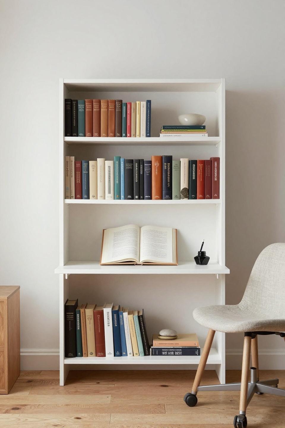 Bloxburg Desk Ideas - Scandinavian wall-mounted system