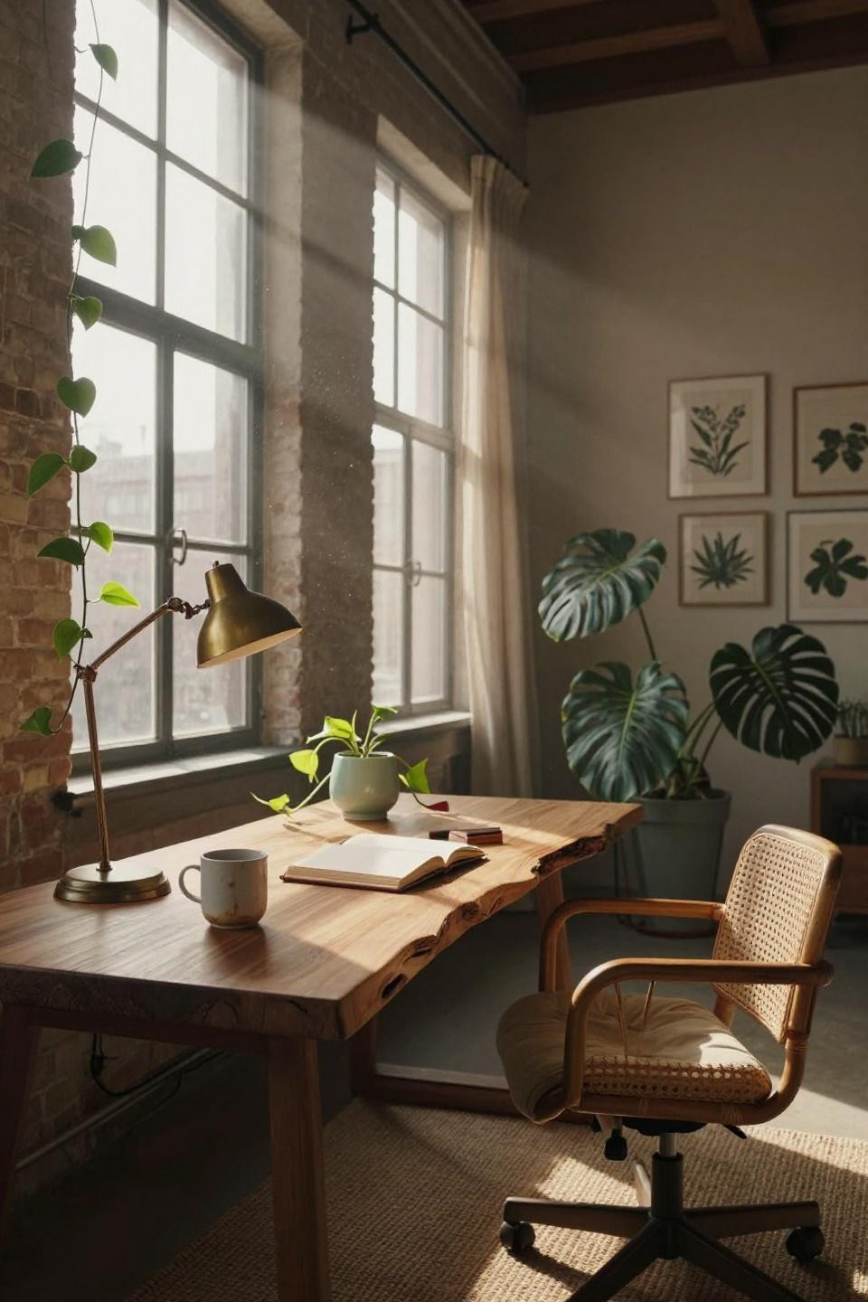 Workspace Aesthetic - Copenhagen warehouse with plants
