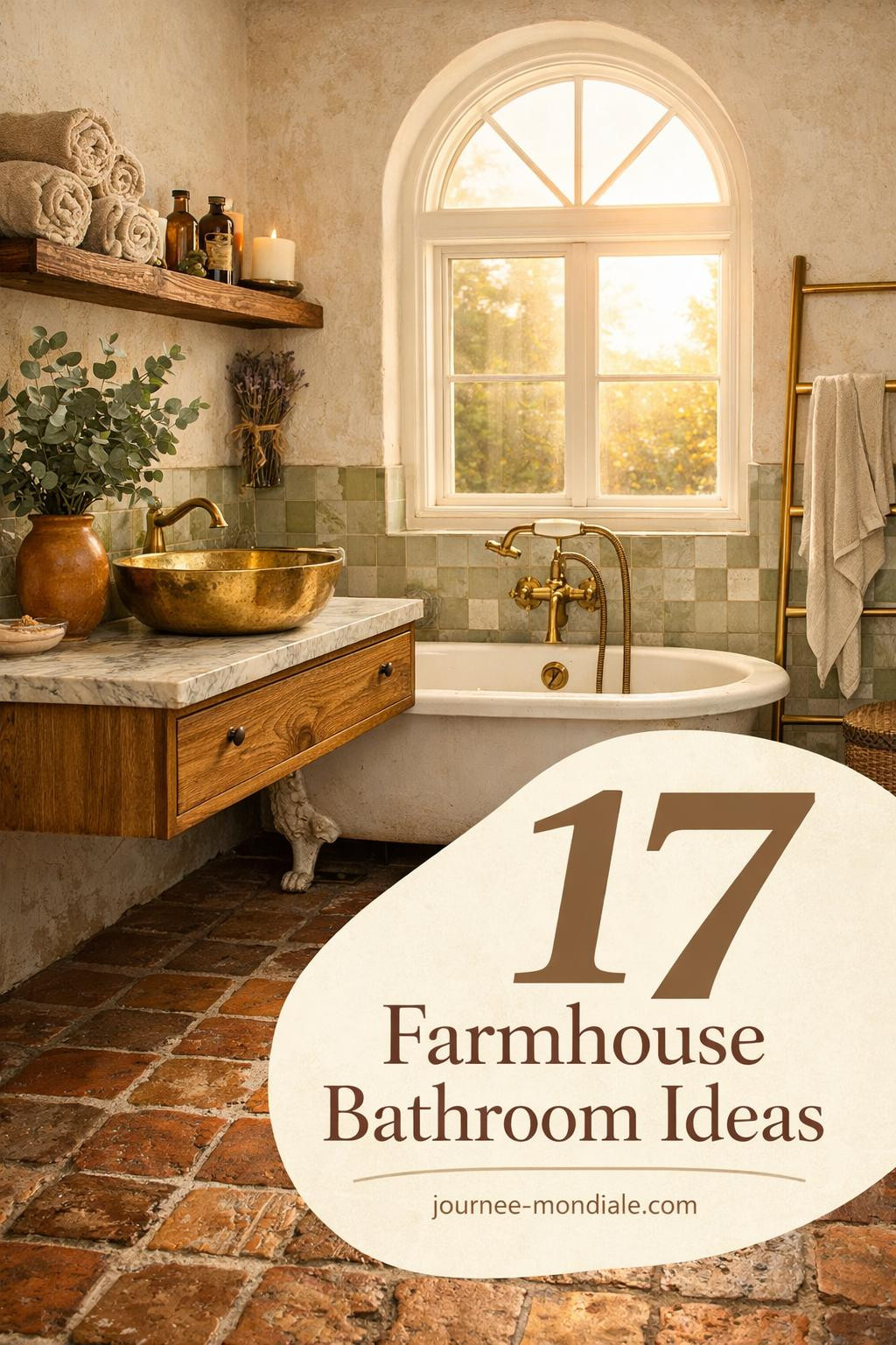 Cozy farmhouse bathroom featuring white shiplap walls, wooden vanity with vessel sink, woven baskets, and natural light