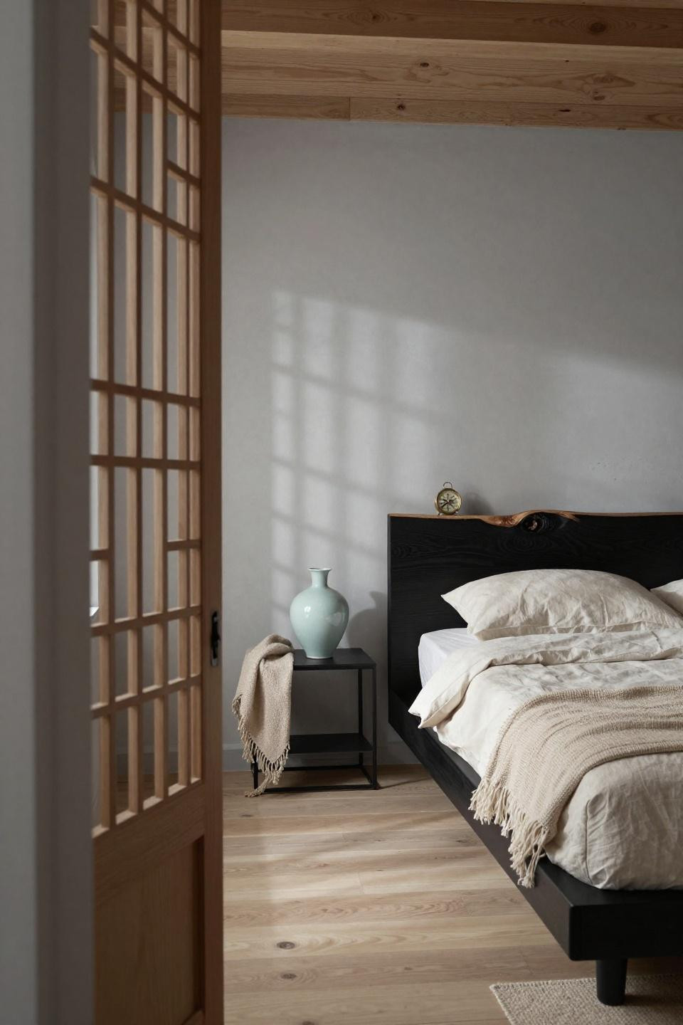 Expensive Bedroom Luxury - blackened walnut platform bed