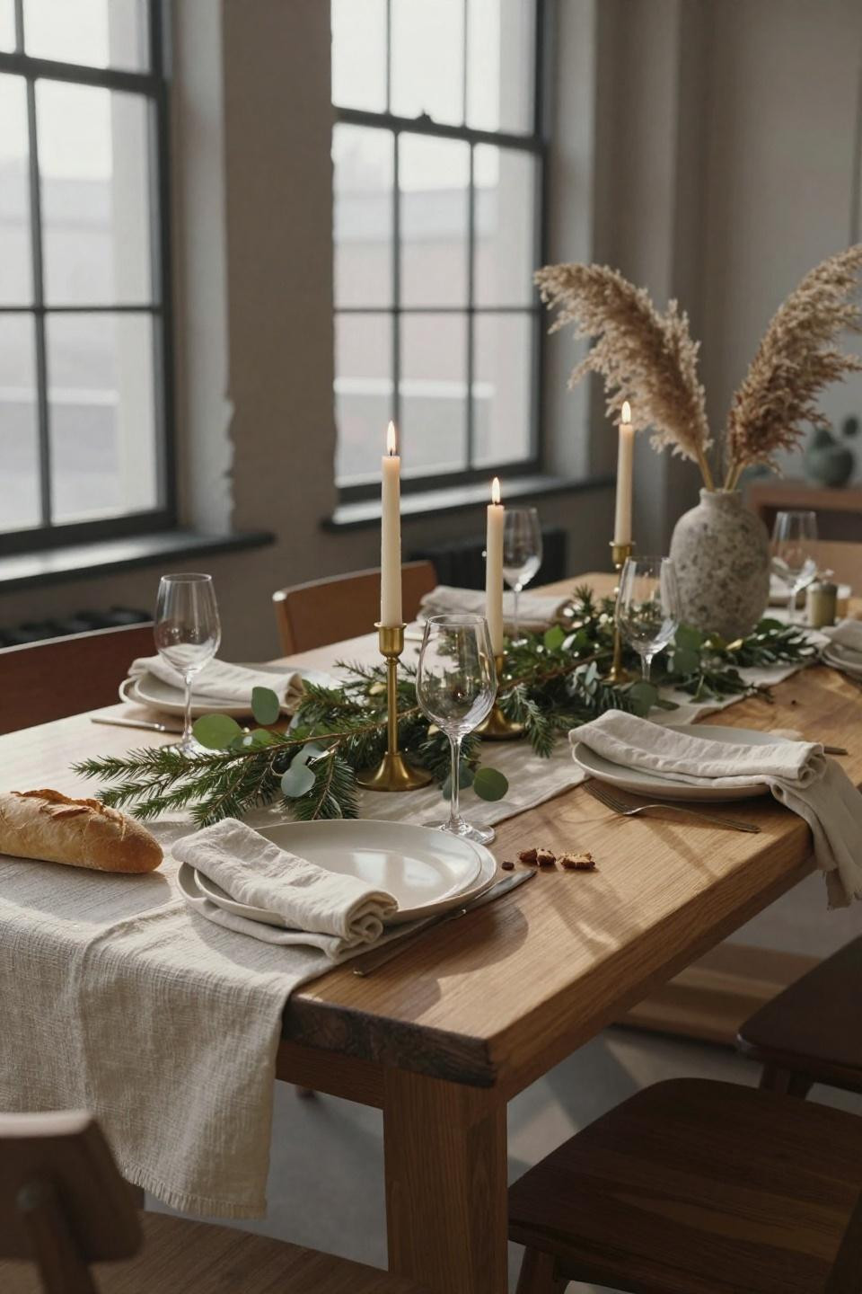 christmas aesthetic - natural materials