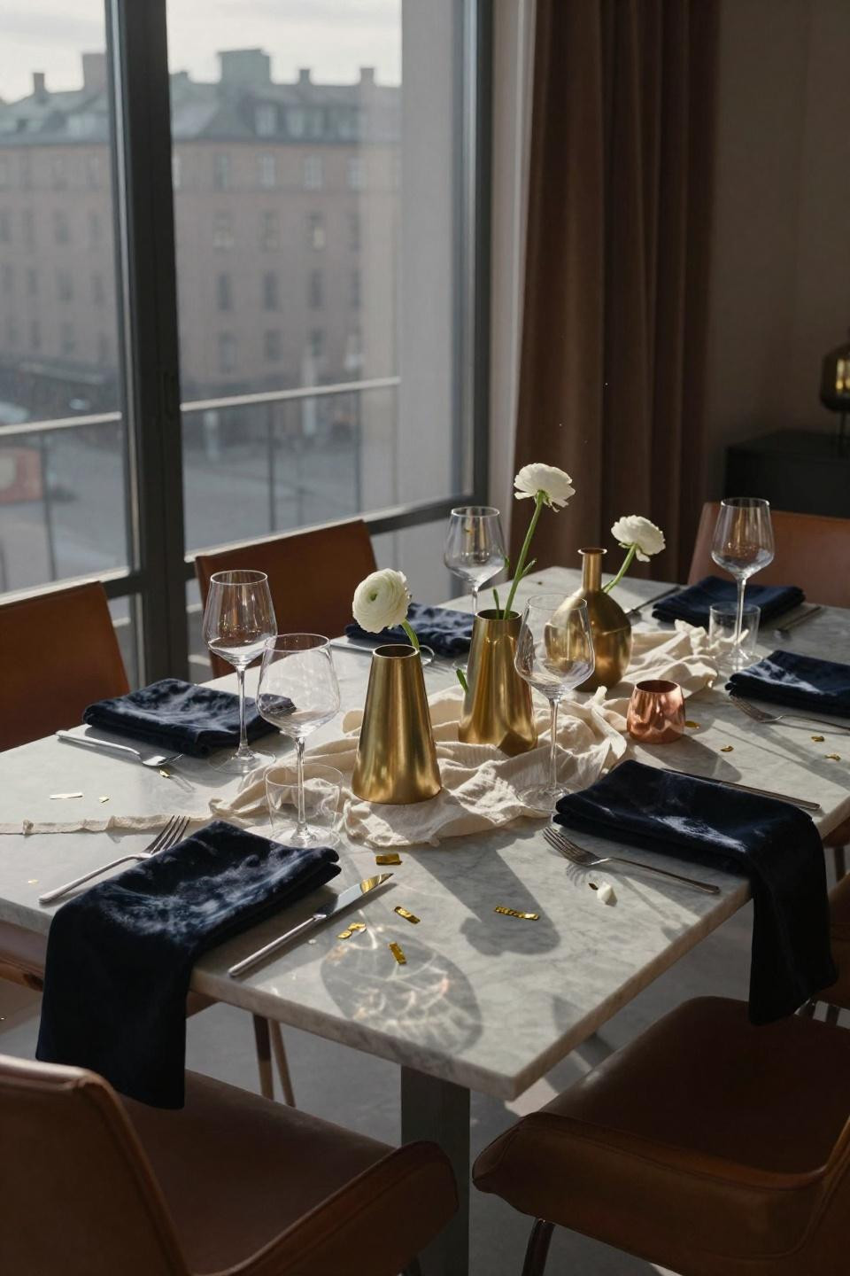 new years eve decorations - geometric minimal