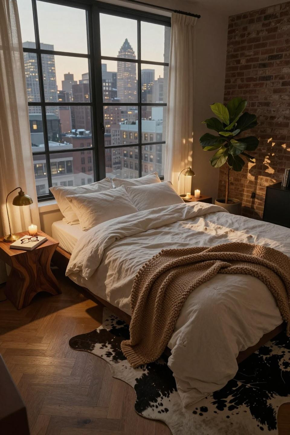Nyc Apartment Aesthetic Bedroom - Tribeca penthouse with ivory linen and brass accents
