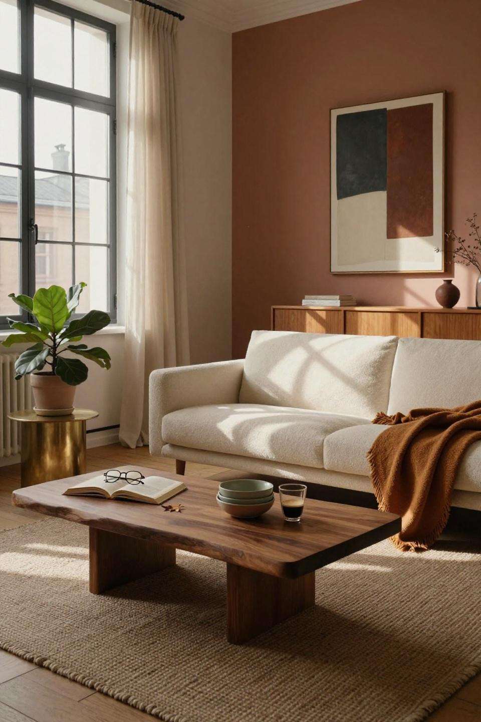 Bloxburg house inspo - eclectic Scandinavian living space