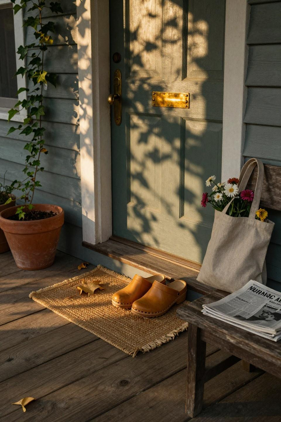 Cute Front Porch Ideas - Hudson Valley Dutch Colonial clogs