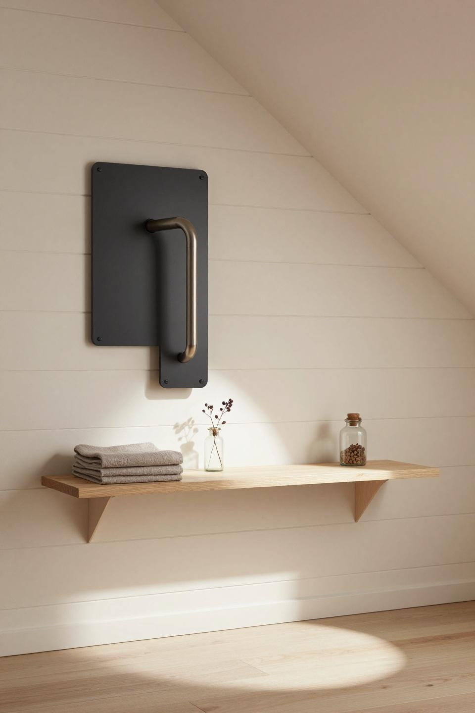 Small Toilet Design Ideas - minimalist matte black fixture