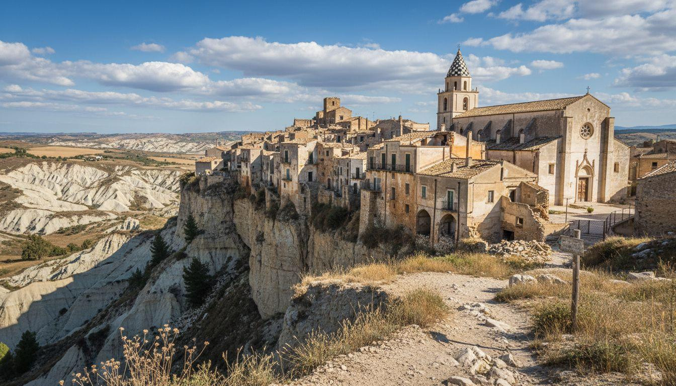 Forget Pompeii where 20,000 visitors cost and Craco keeps 1963 furniture for