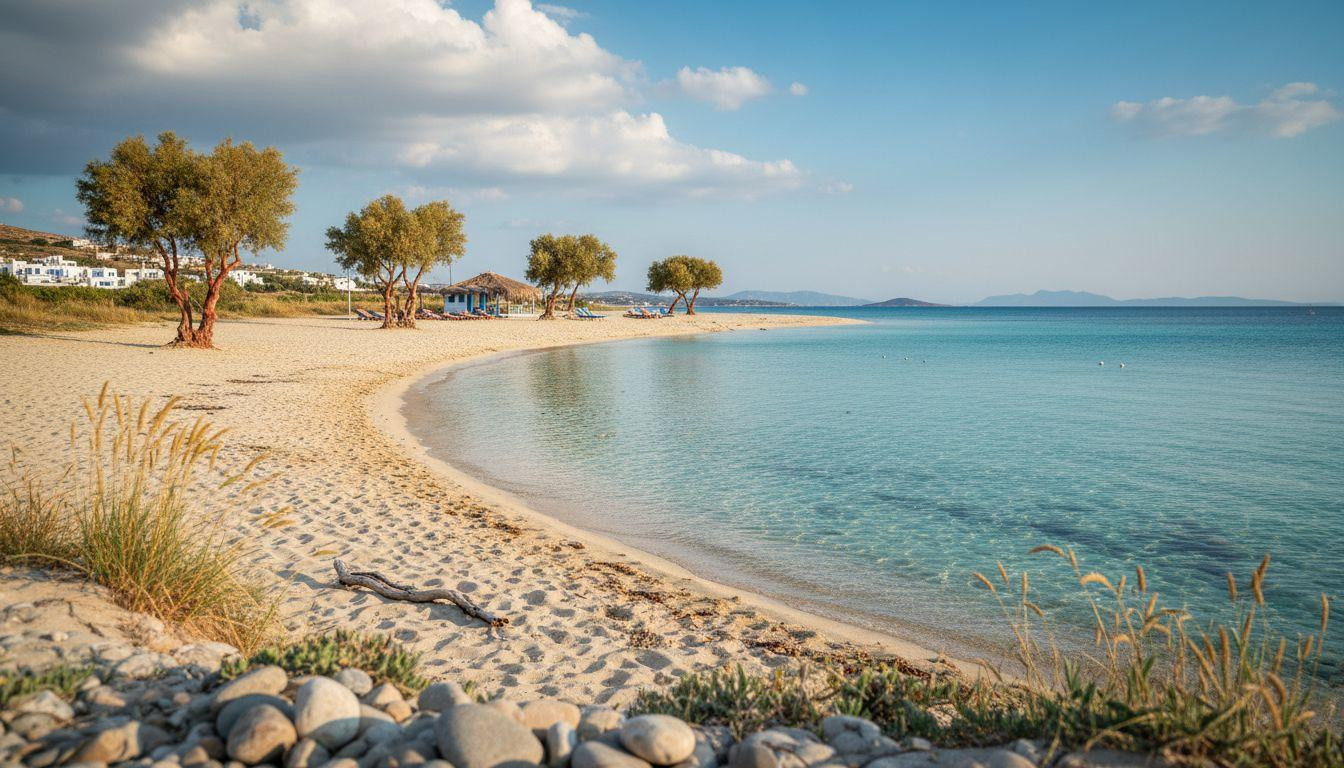This Greek island keeps water waist-deep 200 feet from shore where 227 locals live