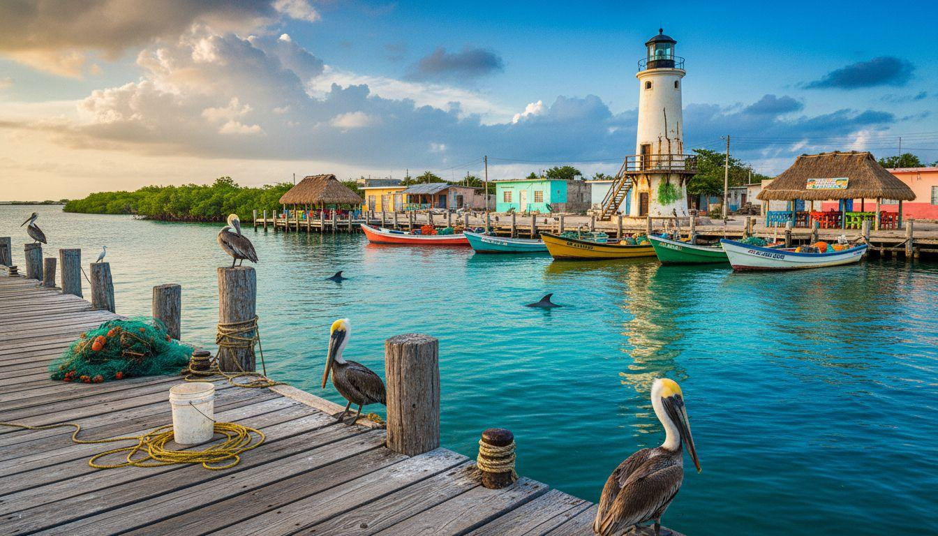 This fishing village where dolphins surface 3 minutes from the dock