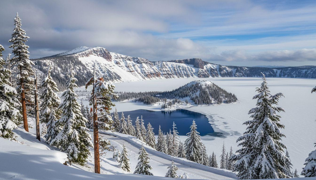 Better than south rim where 670K tourists cost and north sector keeps frozen blue free on skis