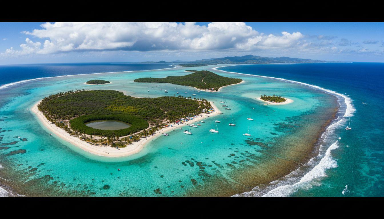 This Caribbean lagoon sits between 5 uninhabited cays you reach in 15 minutes