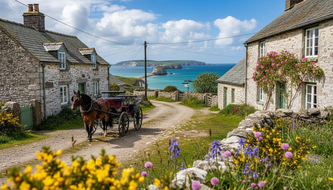 6 Sark spots where horses haul groceries and feudal law bans cars since 1565
