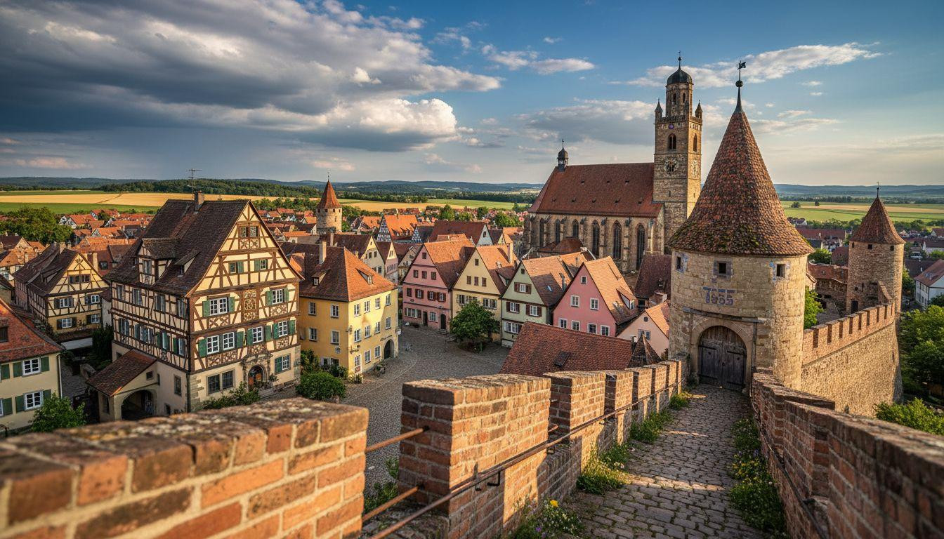 Forget Rothenburg where hotels cost 0 and Dinkelsbühl keeps medieval walls for