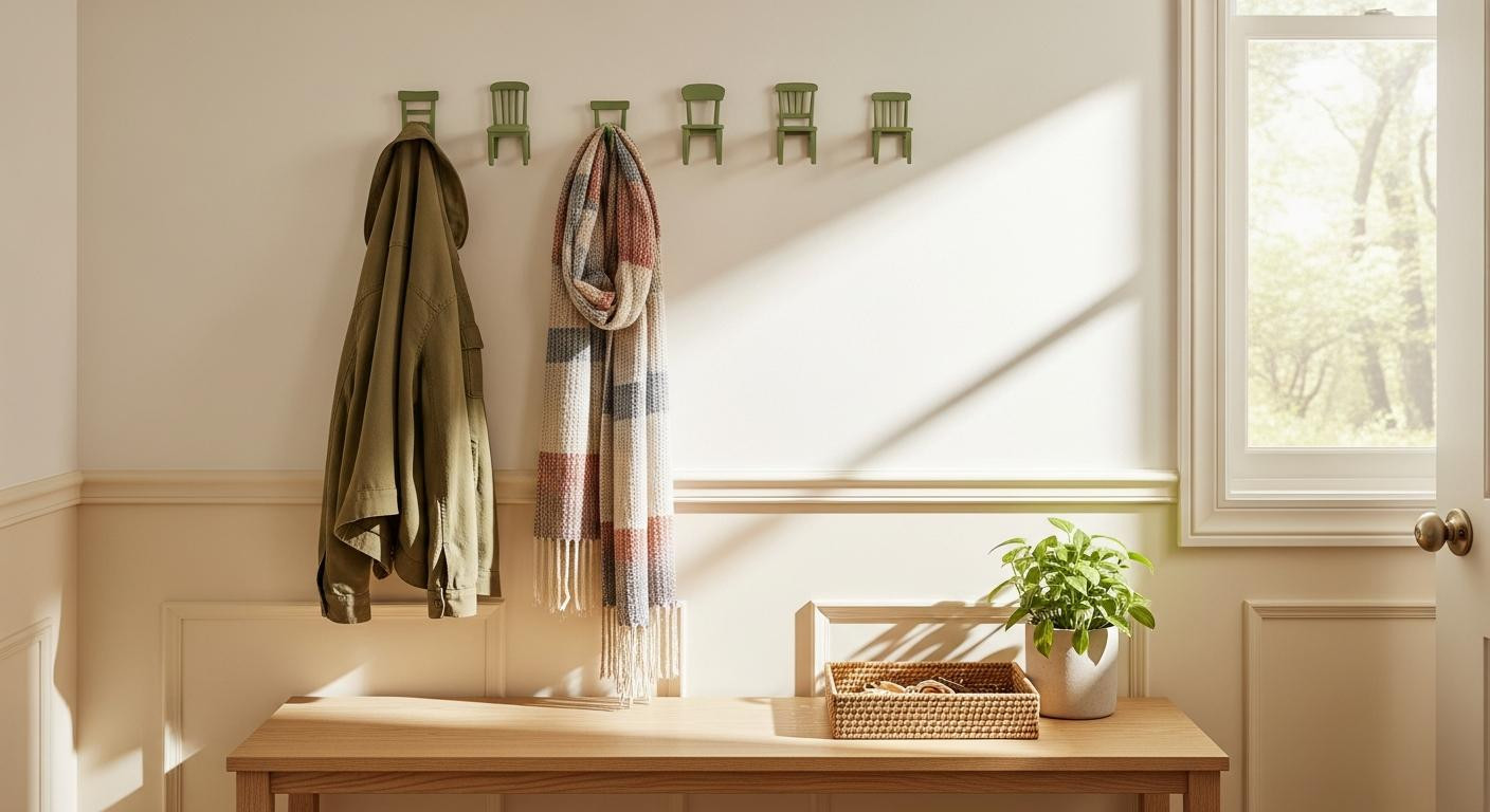 I spray-painted IKEA's $8 hooks and fixed clutter stress in 3 rooms