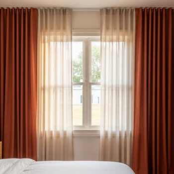 Layered curtains make 200 square foot bedrooms feel 18% taller (here's the science)