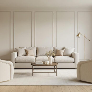 She ditched half her sectional and her living room finally breathes