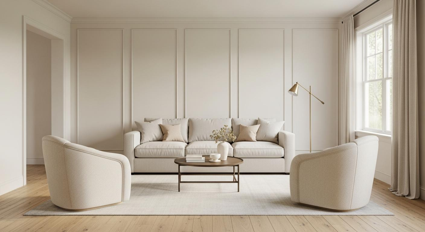 She ditched half her sectional and her living room finally breathes