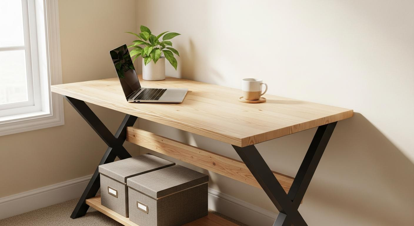 I tried IKEA's 0 solid pine desk and it finally feels permanent