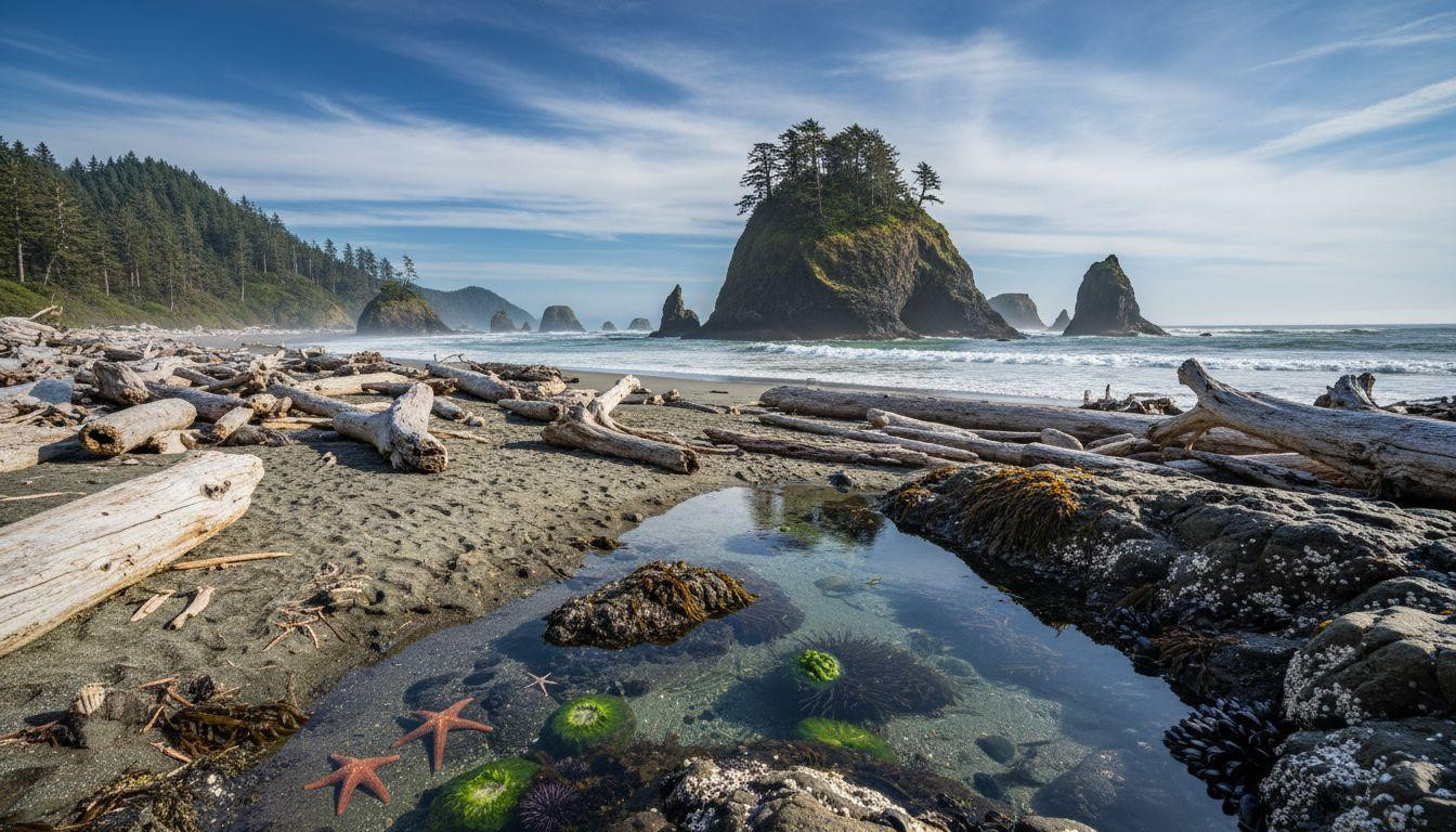 Better than Cannon Beach where 1.5M tourists cost 0 and La Push keeps sea stacks for