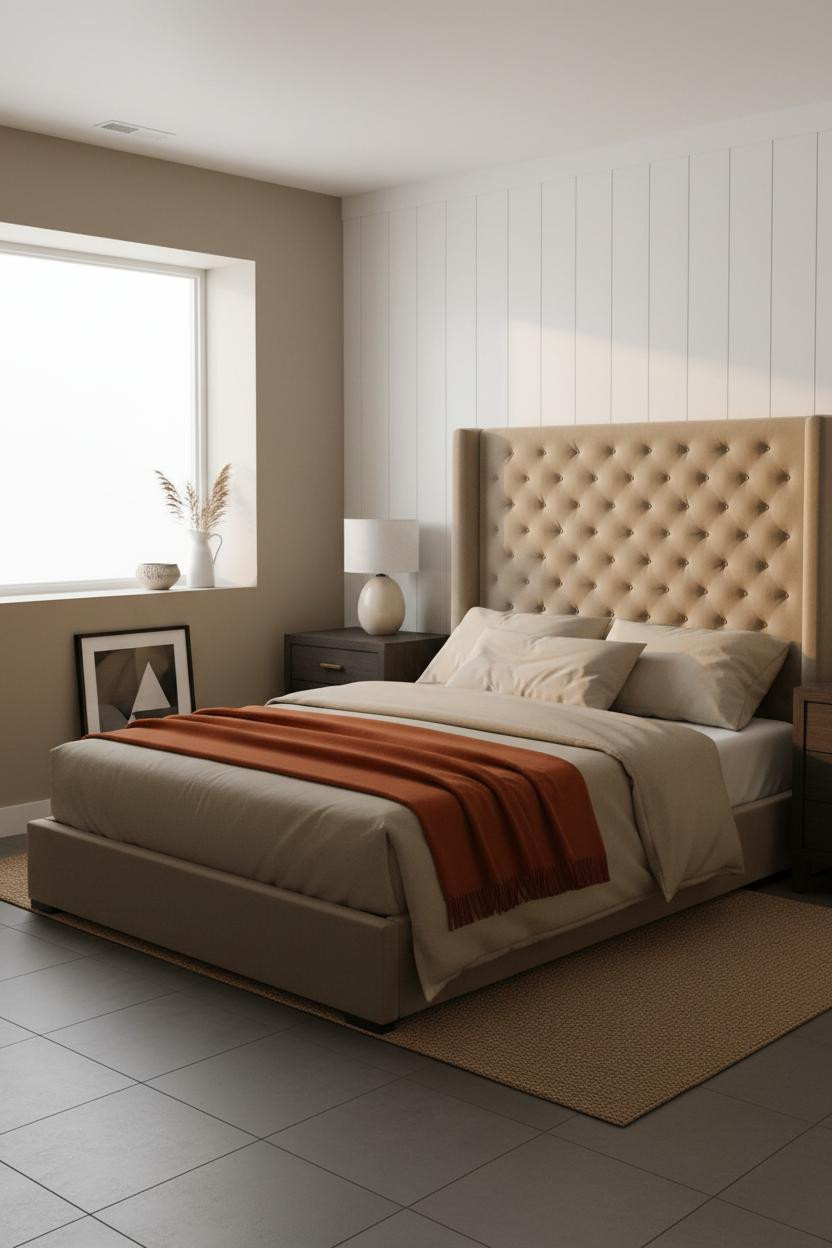 Basement Guest Bedroom Budget Board and Batten