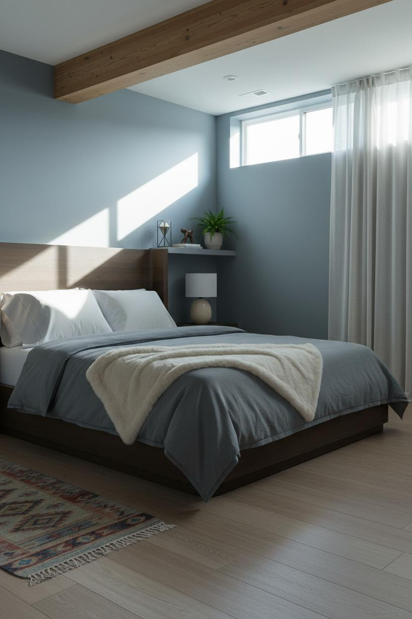 Basement Guest Bedroom Scandi Budget